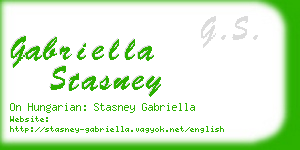 gabriella stasney business card